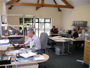 Inside an office unit